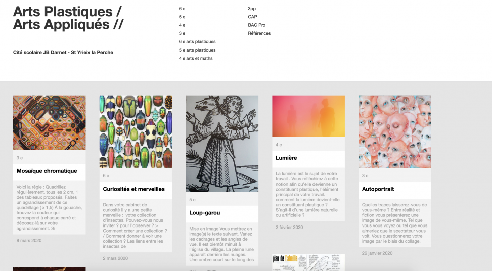 Site ressources en arts plastiques.